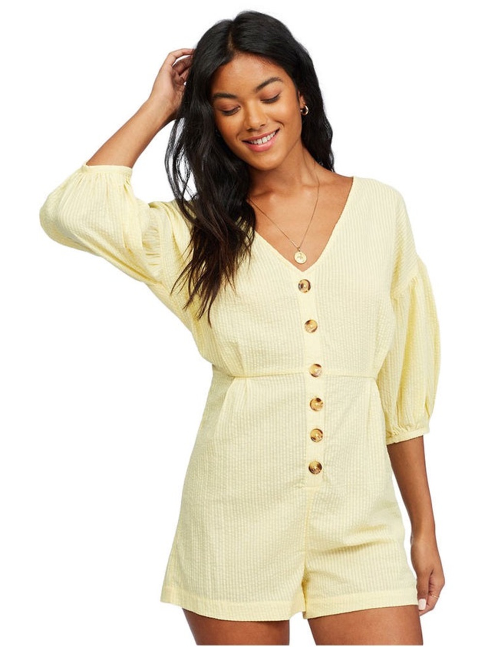 Billabong Light Yellow Summer Top